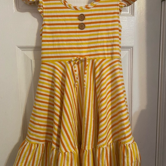 Eleanor Rose Striped Fall Demi Twirl Dress - Picture 3 of 8